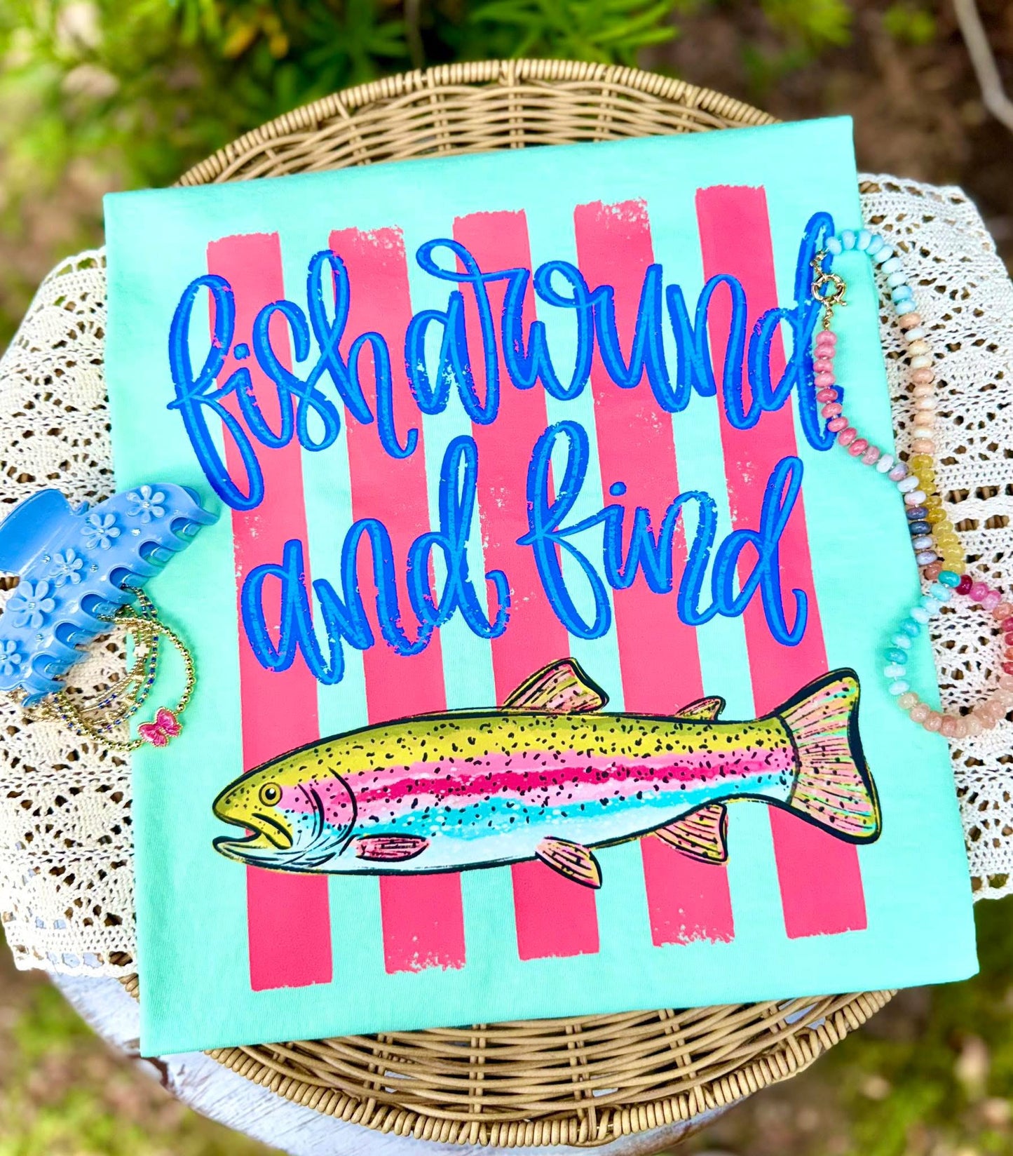 Fish around a find trout stripes