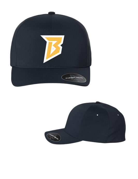 Boltz Navy wicking Fitted Hat