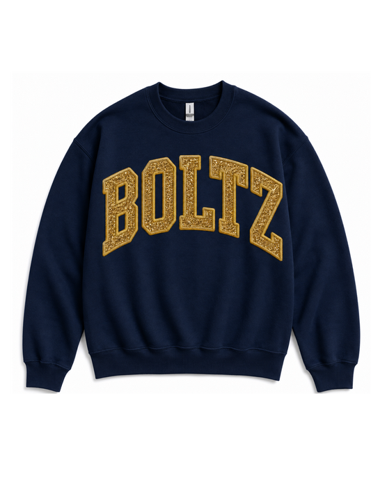 Bolts Glitter Embriodery Sweatshirt