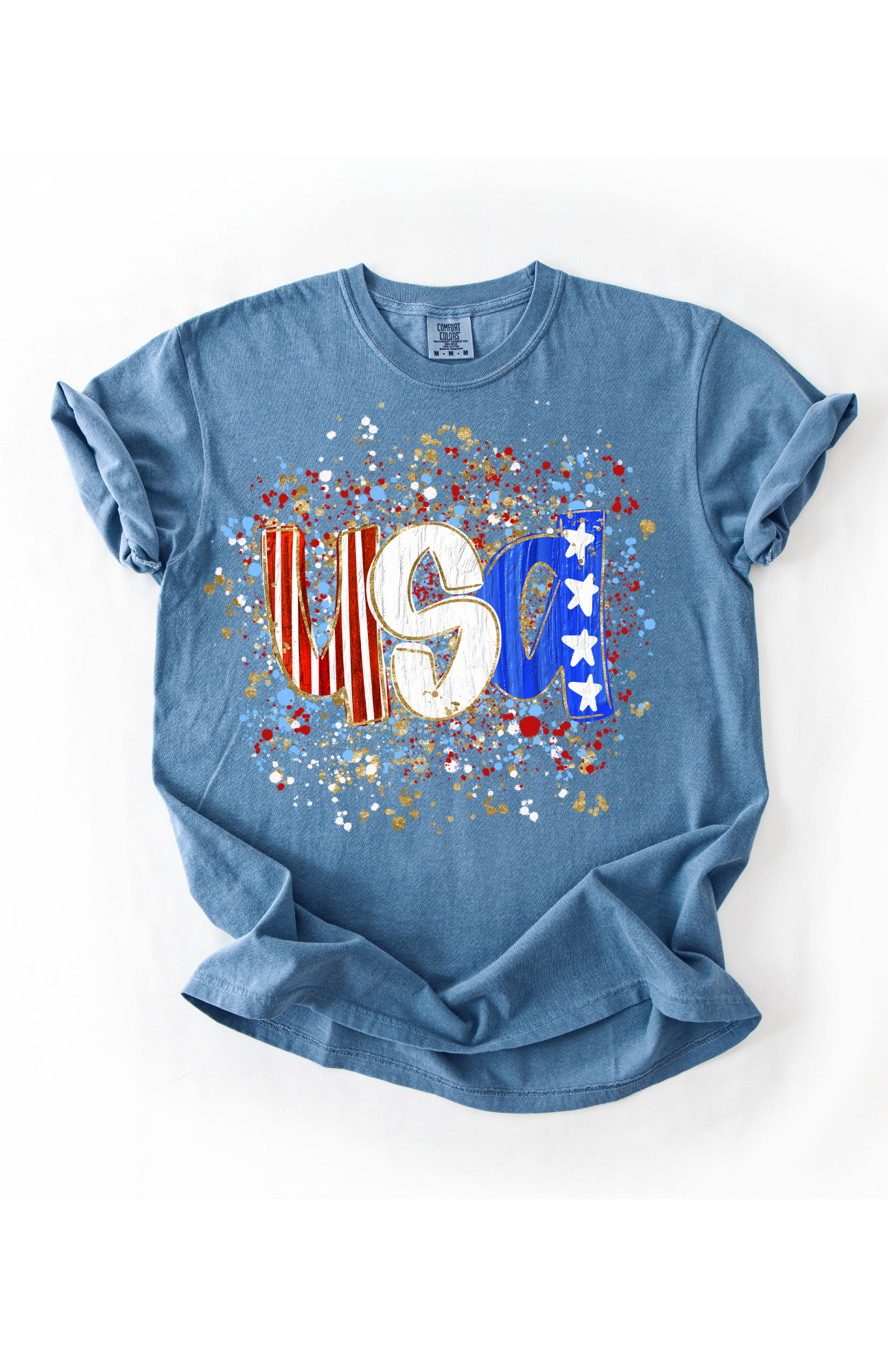 USA paint splatter