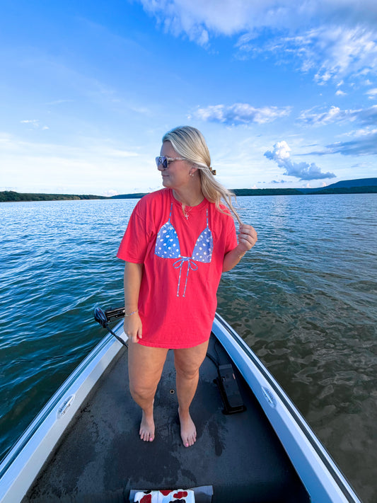 Blue dottie Swimsuit cover up