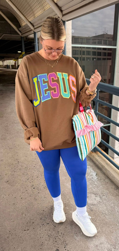 Jesus Emb Tee & Sweatshirt