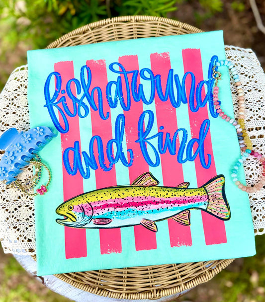 Fish around a find trout stripes