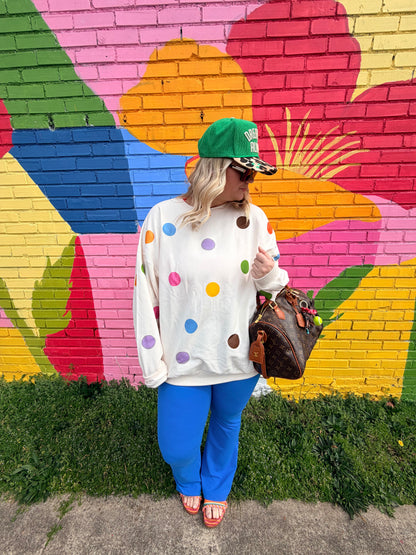 Colorful Dottie Sweatshirt