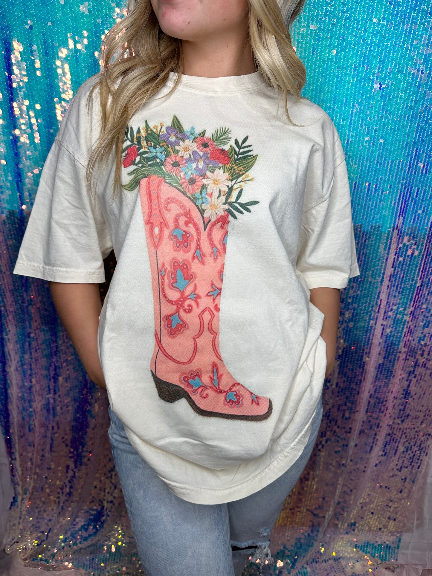 Floral Boots