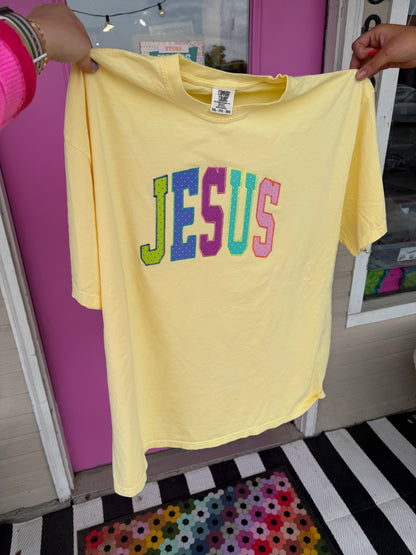 Jesus Emb Tee & Sweatshirt