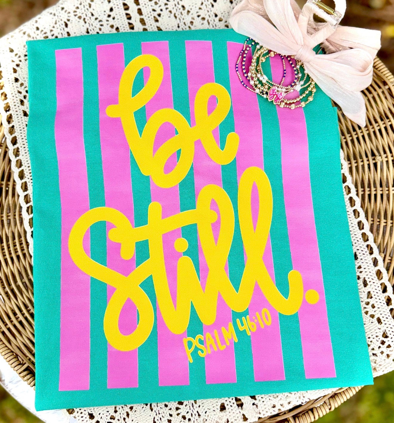 Be Still Pink Striped
