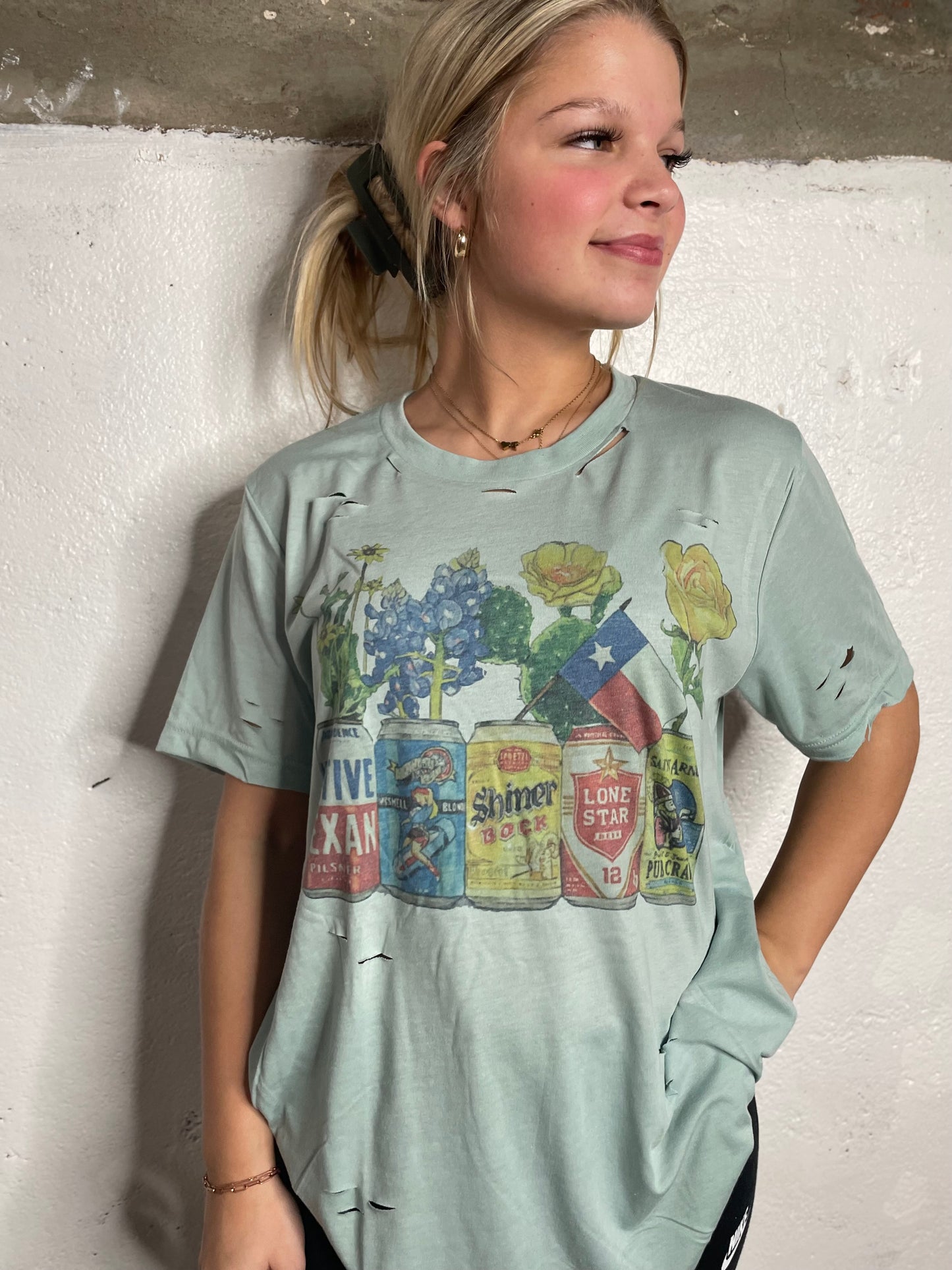Texas Beer Cans/Flowers