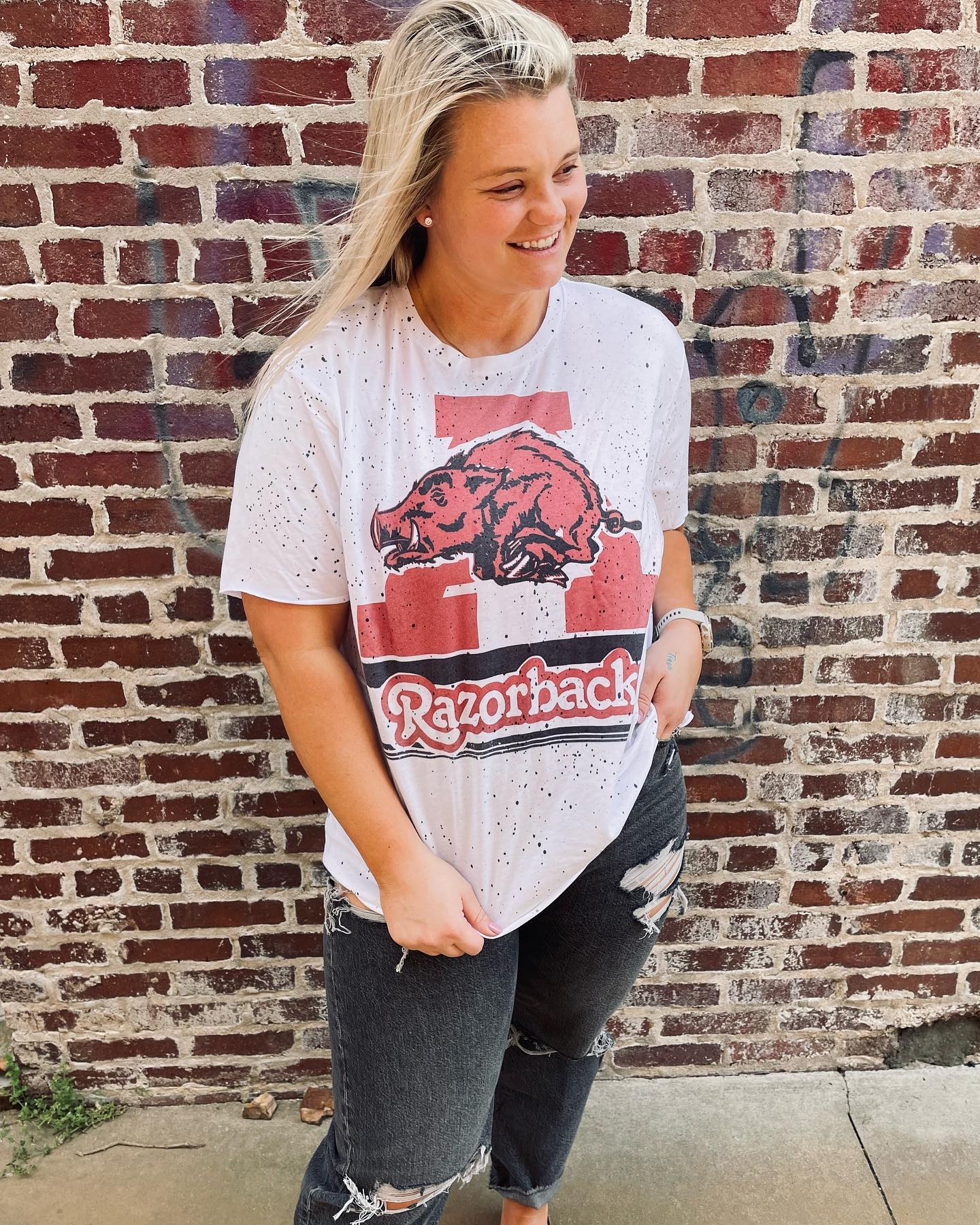 Big A RZRBACK Tee (White)